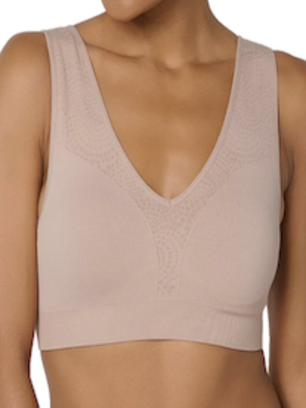 Breezies Seamless Jacquard Back Smoothing Wirefree Bra